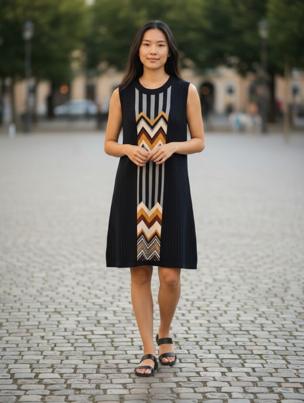 Missoni X Target Black Chevron Sweater Jumper Dress Sz.S